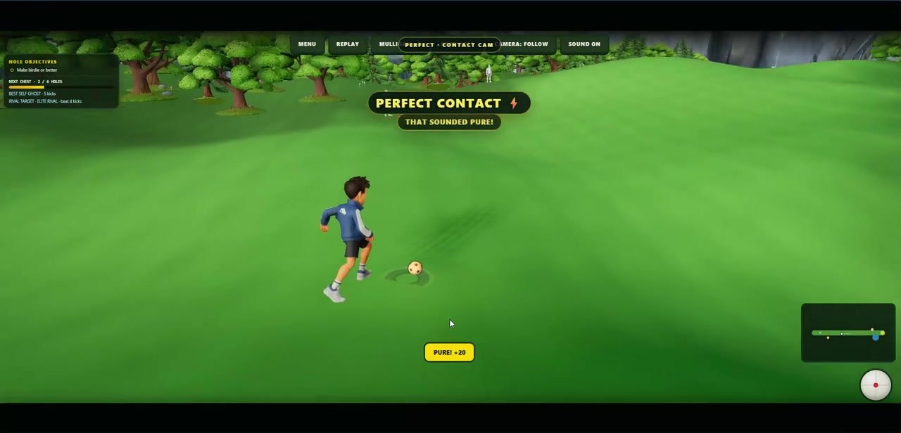 FootGolf Rivals gameplay development screenshot
